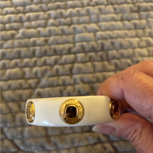 Coach White and Gold Bangle - Picture 4 of 7